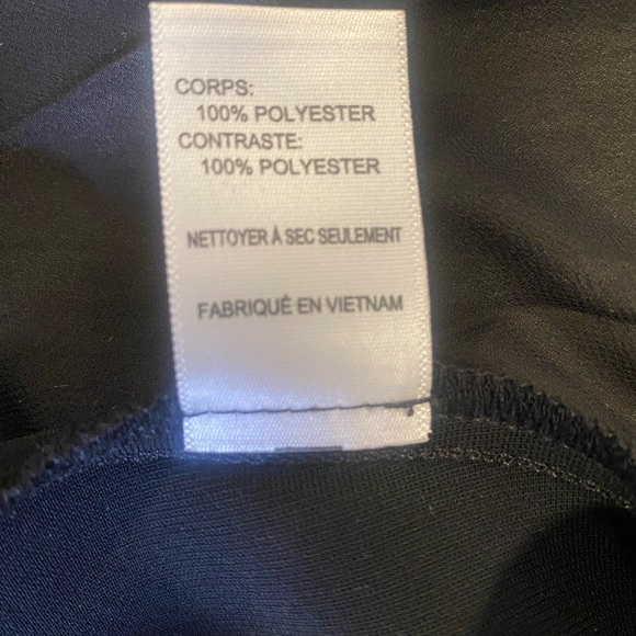 ✨ Aster Sleeveless Black Blazer with Pleated Chiffon Open Back ✨ Size S - Picture 8 of 9